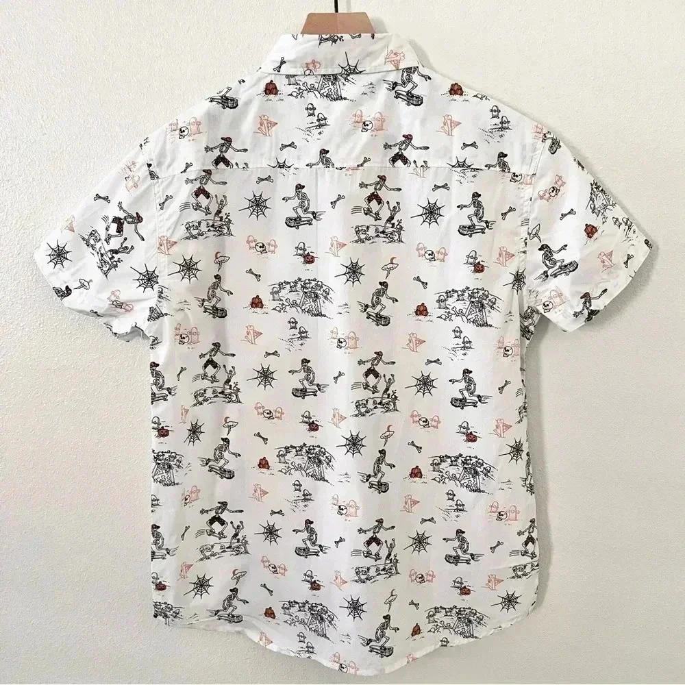 NWT Eighth Avenue Skeleton Button Up Shirt